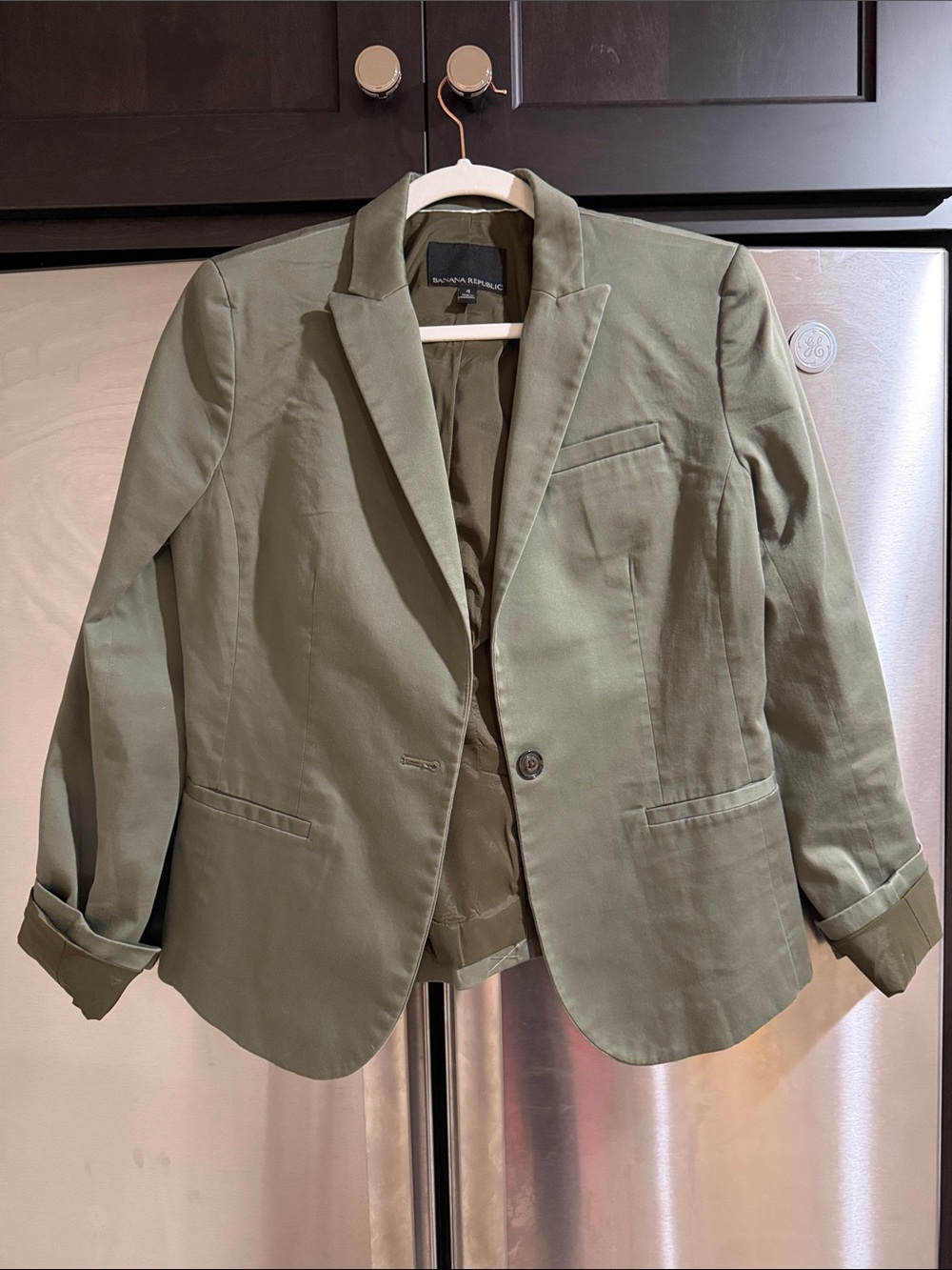 Banana Republic Olive Green Women's Tailored Blazer
